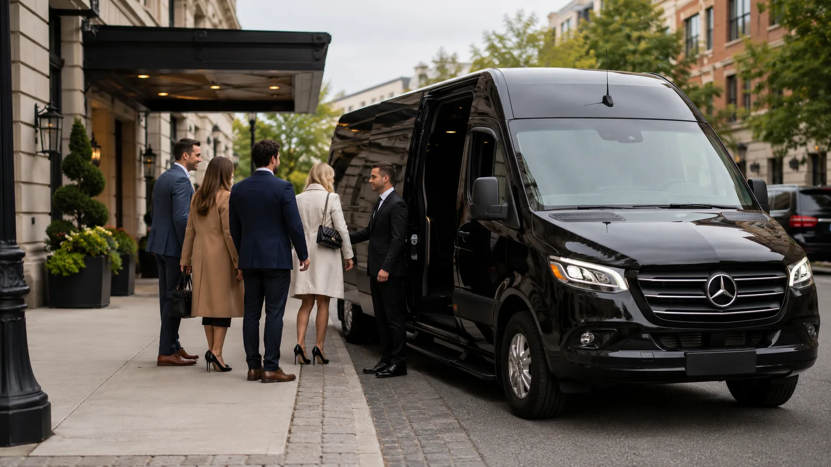 Group transportation vehicle for Newark and New Jersey