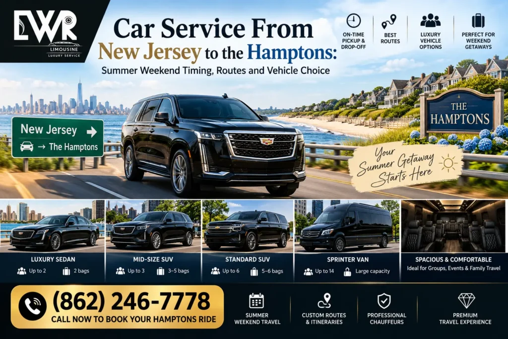 Car Service From New Jersey to the Hamptons: Summer Weekend Timing, Routes and Vehicle Choice