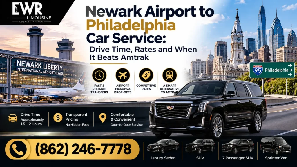 Newark Airport to Philadelphia Car Service: Drive Time, Rates and When It Beats Amtrak
